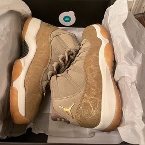 Brand new Jordan’s retro 11 olive n gold